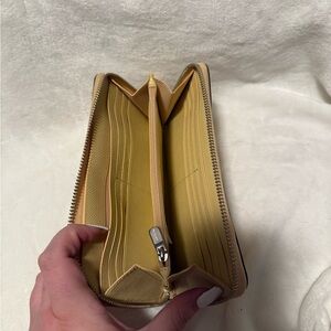 Yellow coach wallet